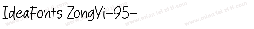 IdeaFonts ZongYi-95字体转换